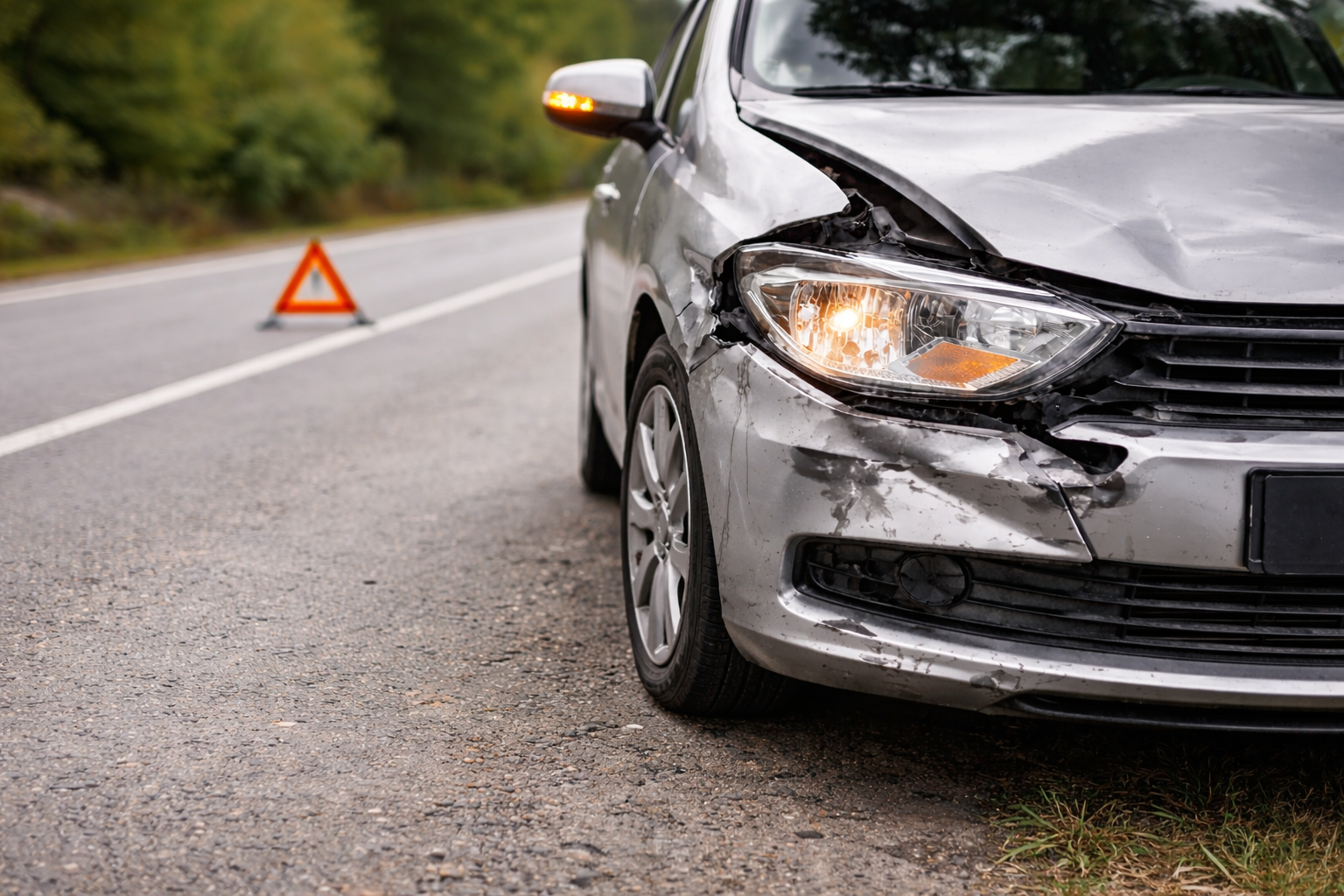 Darf ich nach einem Unfall noch weiterfahren?